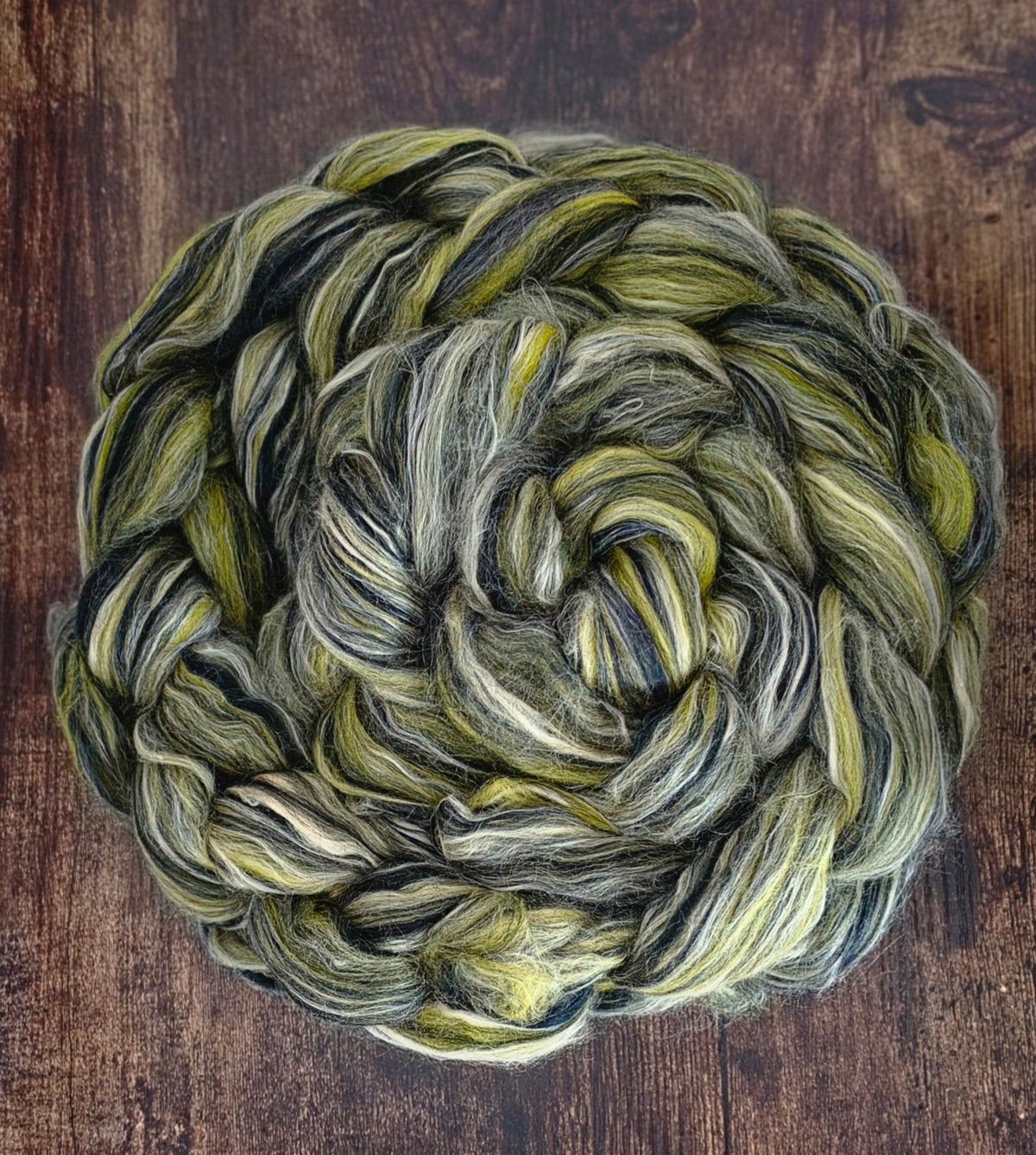 Bumble Bee Merino Bamboo and Soybean 6 oz Wool Fiber Braid