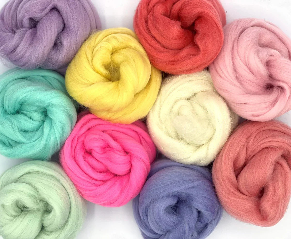 Wool Fiber Collections and Kits – Eggnog Wool and Fiber