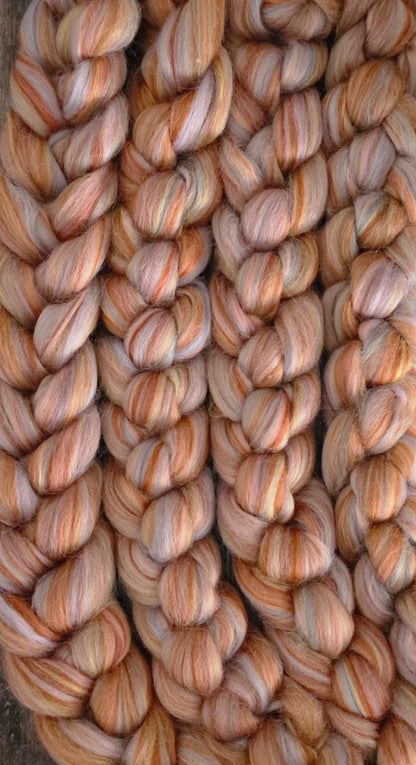 Cairngorms Blue Faced Leicester 6 Oz Wool Fiber Braid BFL