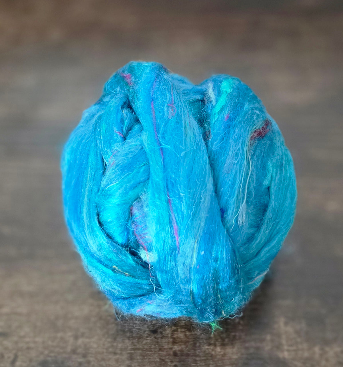 Sari Silk Lagoon Recycled Sari Silk for Carding Spinning Blending Felting Roving Top