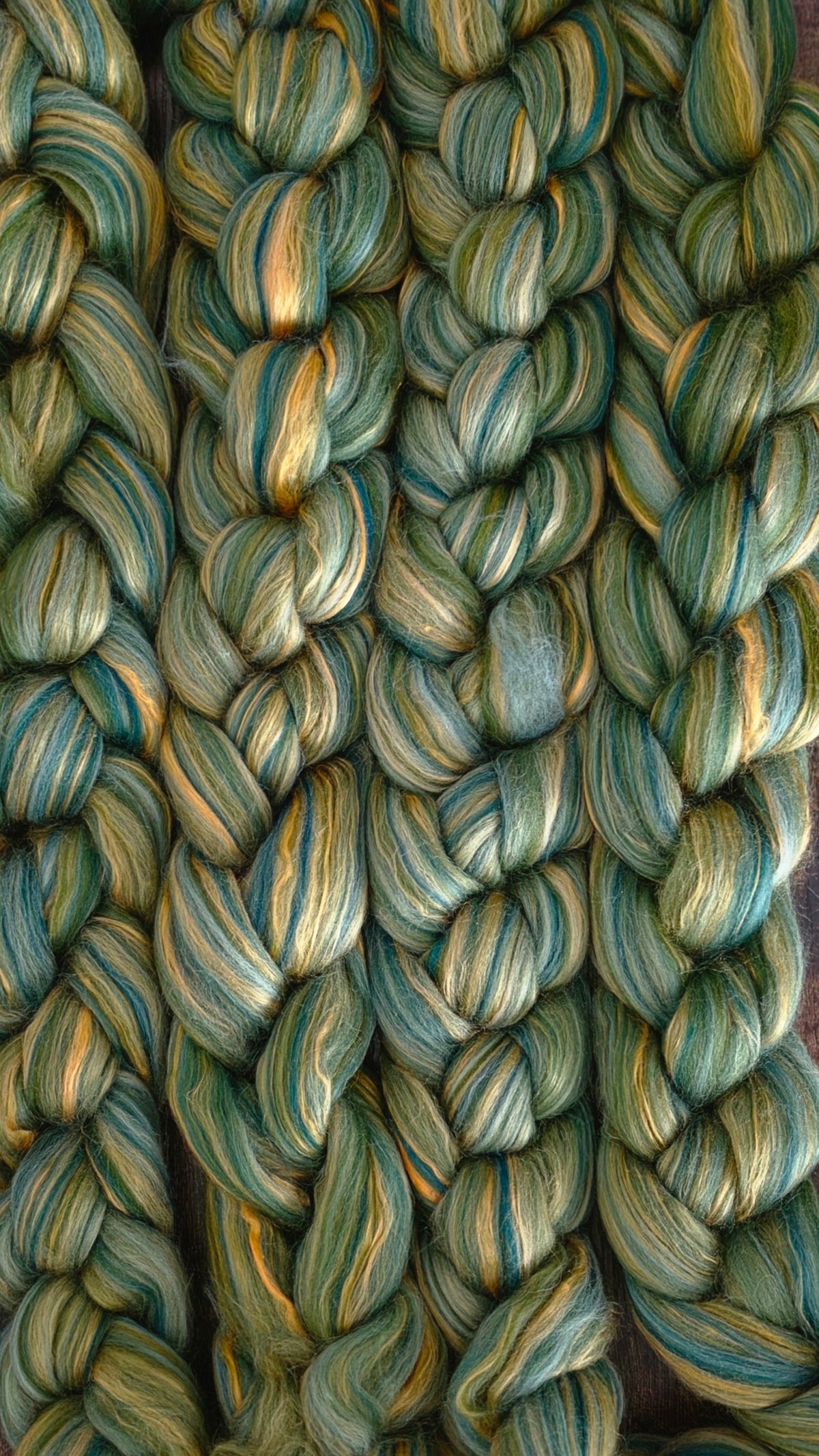 Stately Home Merino Wool and Mulberry Silk 6 Oz Braid Fiber for Spinning or Felting